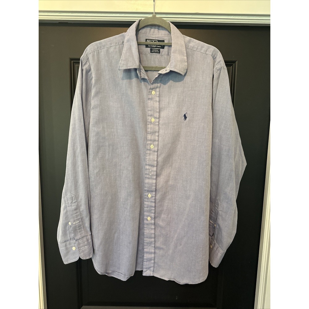 Polo Ralph Lauren‎ Andrew Classic Fit Men's Button Up Shirt Size 16.5 34-35